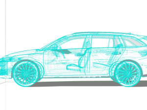 Skoda Octavia Combi 2022 3D Модель