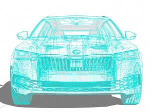 Skoda Octavia Combi 2022 3D Модель