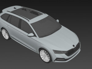 Skoda Octavia Combi 2022 3D Модель