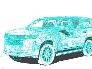 Cadillac Escalade 2022 3D 模型
