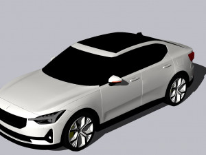 Polestar 2 2022 Model 3D