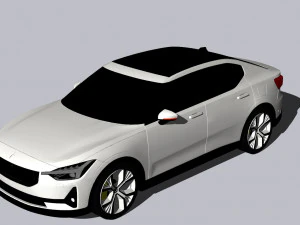 Polestar 2 2022 3D Model