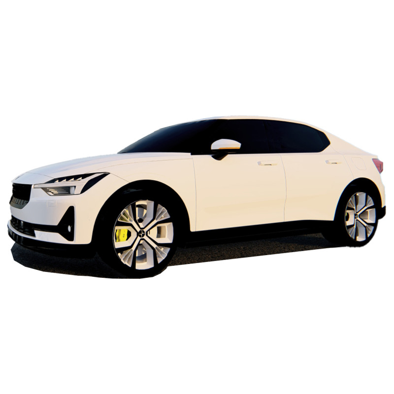Polestar 2 2022 Model 3D .c4d .max .obj .3ds .fbx .stl .blend 