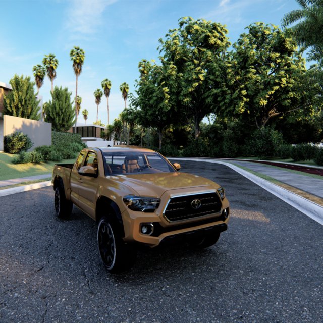 Toyota Tacoma TRD Off-Road 2016 3D Модель .c4d .max .obj .3ds .fbx .stl .blend 