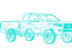 Toyota Tacoma TRD Off-Road 2016 3D Модель