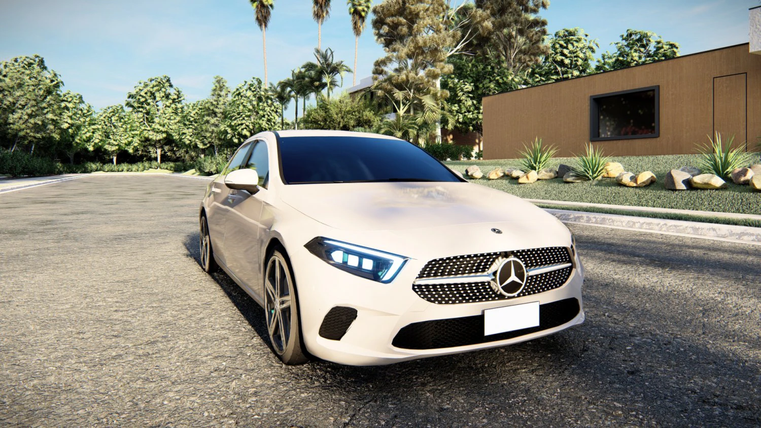 Mercedes-Benz A180 2022 3D Model .c4d .max .obj .3ds .fbx .stl .blend 