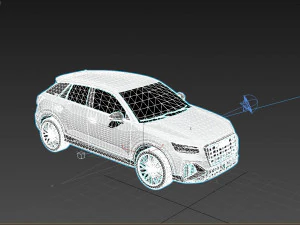 Audi Q2 S-Line 2022 3D Model