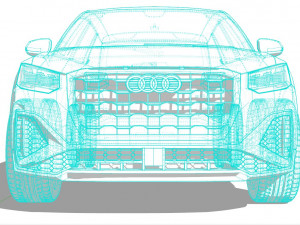 Audi Q2 S-Line 2022 3D Модель