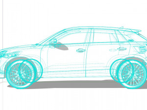 Audi Q2 S-Line 2022 3D Модель