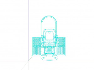 Barber Chair 3D 模型