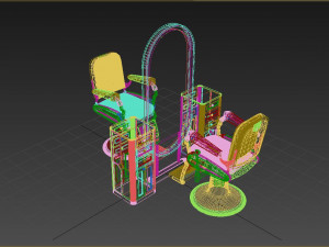 Barber Chair 3D 模型