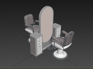 Barber Chair 3D 模型