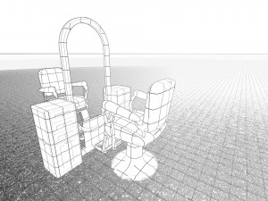 Barber Chair 3D 模型