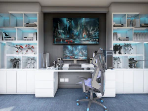 Игровой компьютерный стол 3D Модель