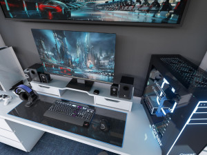 Gaming Computer Desk Modèle 3D