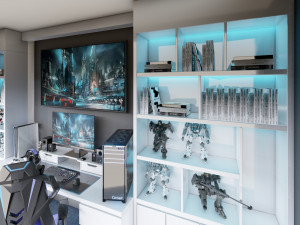 Gaming Computer Desk Modèle 3D