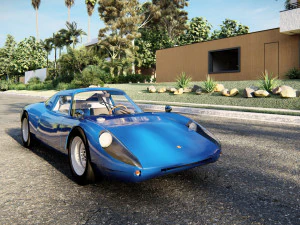 Porsche 904 Carrera GTS 1964 Klasik Yarış Arabası 3D Model