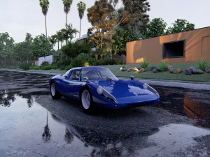 Porsche 904 Carrera GTS 1964 Classic Racing Car 3D Model