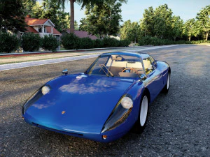 Porsche 904 Carrera GTS 1964 Classic Racing Car 3D Model