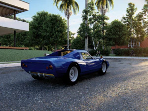 Porsche 904 Carrera GTS 1964 Classic Racing Car 3D Model