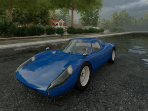 Porsche 904 Carrera GTS 1964 Classic Racing Car 3D Model