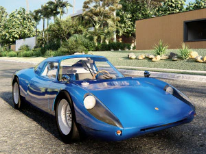 Porsche 904 Carrera GTS 1964 Classic Racing Car 3D Model
