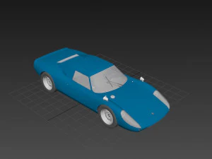 Porsche 904 Carrera GTS 1964 Classic Racing Car 3D Model