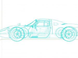 Porsche 904 Carrera GTS 1964 Classic Racing Car 3D Model