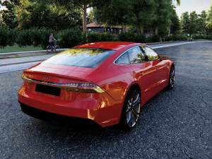 Audi RS7 Sportback 2022 3D 模型