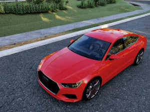 Audi RS7 Sportback 2022 3D 模型