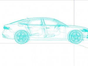Audi RS7 Sportback 2022 3D 模型