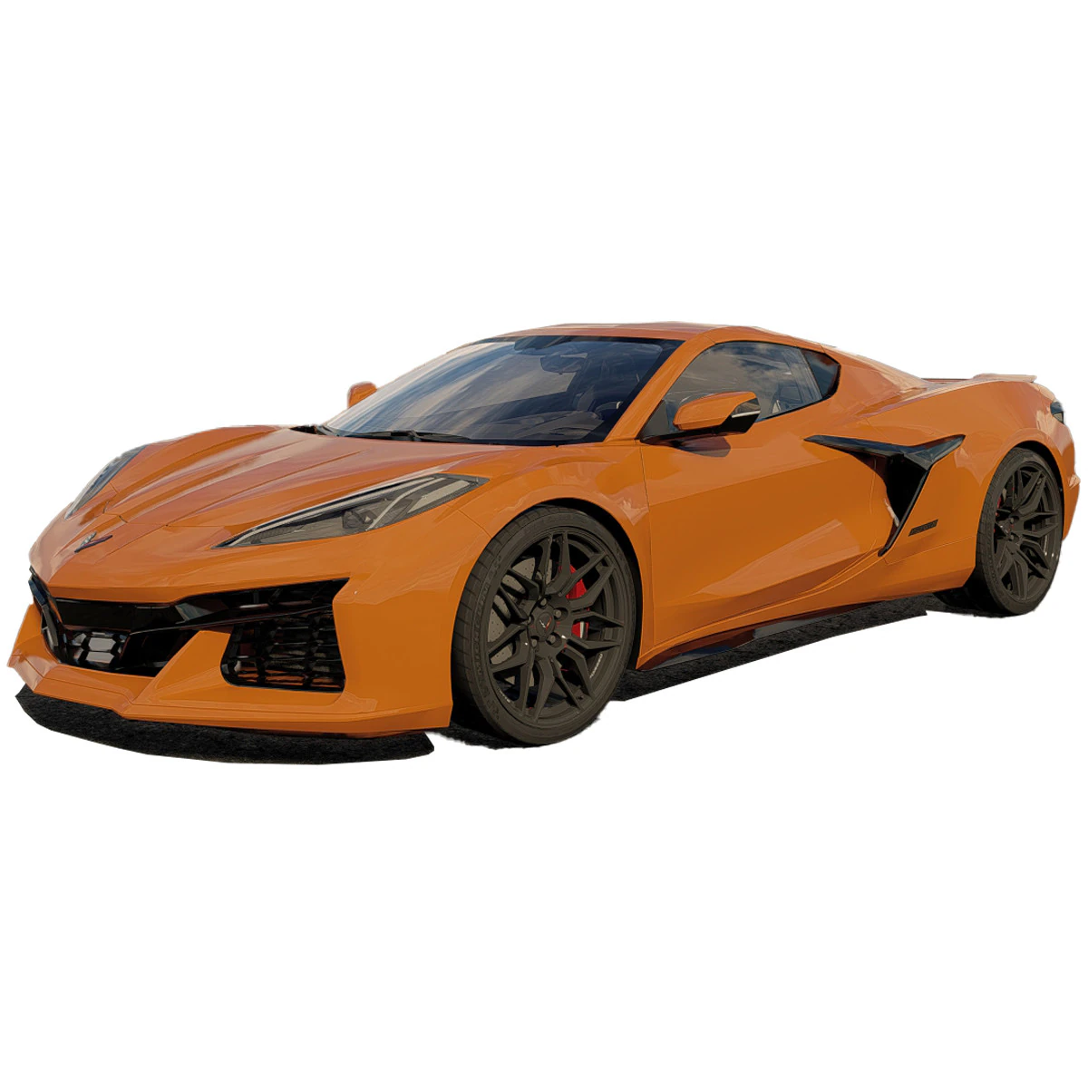 Chevrolet Corvette Z06 2023 3D Model .c4d .max .obj .3ds .fbx .stl .blend 
