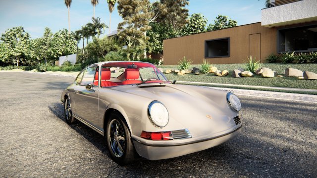 Porsche 911 Carrera RS 1972 3D Model .c4d .max .obj .3ds .fbx .stl .blend