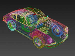 Porsche 911 Carrera RS 1972 3D Model