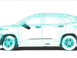 Chevrolet Captiva 2022 3D Model