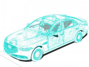 Genesis G90 2022 3D Model