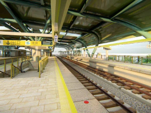 Modern Elevated Metro Station Detailed Train Station 3D Model