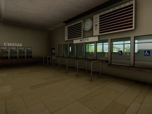 Modern Elevated Metro Station Detailed Train Station 3D Model