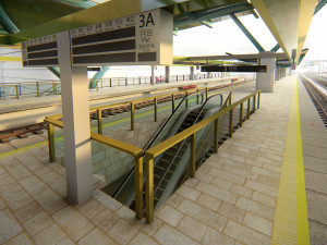 Modern Elevated Metro Station Detailed Train Station Modèle 3D