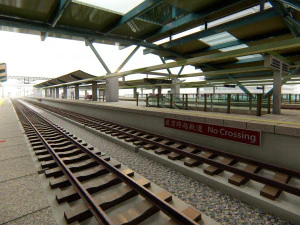 Modern Elevated Metro Station Detailed Train Station 3D Model