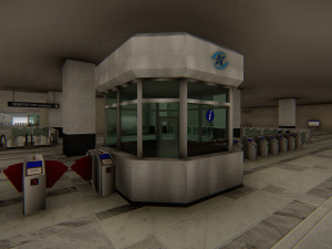Modern Elevated Metro Station Detailed Train Station Modèle 3D