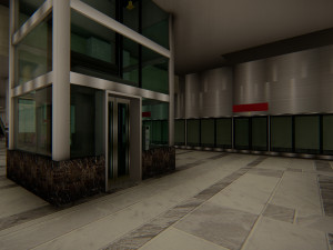 Modern Elevated Metro Station Detailed Train Station Modèle 3D