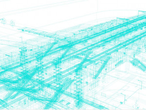 Modern Elevated Metro Station Detailed Train Station Modèle 3D