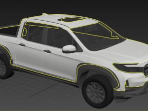 Honda Ridgeline 2023 3D Model