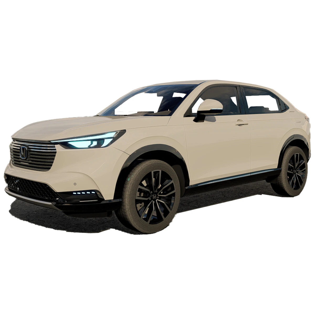 Honda HR-V Ev 2023 3D Model .c4d .max .obj .3ds .fbx .stl .blend