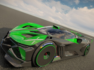 Bugatti Bolide 2024 Model 3D