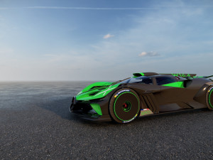 Bugatti Bolide 2024 Model 3D