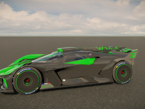 Bugatti Bolide 2024 Model 3D