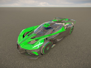 Bugatti Bolide 2024 Model 3D