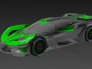 Bugatti Bolide 2024 Model 3D